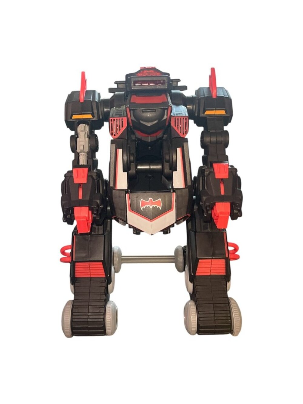 Batman RC Transforming Robot Tank Vehicle Tested Works No Remote DC Black Red